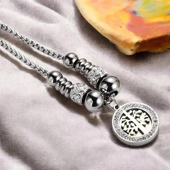 🆕️Elegant 18K Gold Plated Tree of Life Charm Bracelet Sparkling Rhinestones - Picture 8 of 11